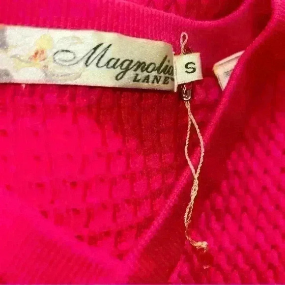 Magnolia Lane Pink Sweater Vest Size Small - Picture 3 of 4
